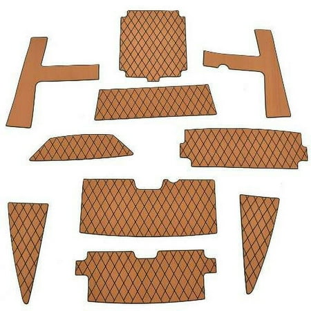 Sea Ray Boat Sub Swim Step Mats 2243735 | SLW 230 Mocha (Set of 10)