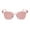 All Pink, variant on Womens Mod Style Large Square Cat Eye Hipster Plastic Sunglasses All Black