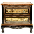 thumbnail image 3 of Oriental Furniture Gold Lacquer Two-Drawer Chest - Royal Ladies, 3 of 7