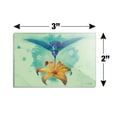 thumbnail image 3 of Hummingbird and Tiger Lily Flower Rectangle Acrylic Fridge Refrigerator Magnet, 3 of 5
