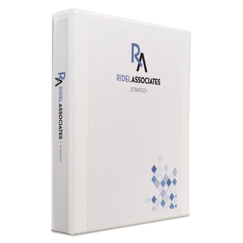 New Avery Heavy-Duty Non Stick View Binder with DuraHinge and Slant Rings, 3 Rings, 1' Capacity, 11 x 8.5, White,Each