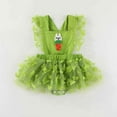thumbnail image 2 of MEZZALL Baby Girls Summer Mesh Dress Bodysuit Casual Sleeveless Romper With Embroidery For 3-12 Months Outfit Relaxed Fit Toddler Wear, 2 of 4