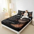 thumbnail image 4 of Manfei Retro Cowboy Twin Sheet Sets 3pcs, Hat Boots Horseshoes Twin Fitted Sheet, Black Brown Flat Sheet, Ultra Soft Home Decor, 4 of 7