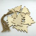thumbnail image 5 of 10 Pieces Wooden Tags Christmas Tree Decor Art Craft Ornaments for DIY Scrapbooking, 5 of 6