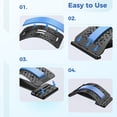 thumbnail image 4 of Back Stretcher for Lower Back Pain Relief, Back Support Stretcher with 4-Level Height Back Cracking Device, Back Stretcher for Massage Spine Decompression, 4 of 7