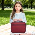 thumbnail image 7 of GYEUKHAM Kids Lunch box Insulated Soft Bag Mini Cooler Back to School Thermal Meal Tote Kit for Girls,Boys,Deep Red, 7 of 7