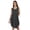Heather Dark Gray, variant on WoMen's Casual Loose Fit Sundress Sleeveless Henley Beach Dress w/ Patch Pocket