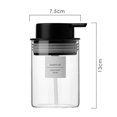 thumbnail image 3 of Glass Dish Soap Dispenser, 10 Oz Clear Hand Liquid Bottles with Rust Proof Plastic Pump, Refillable Round Lotion Dispensing for Kitchen Sink & Bathroo, 3 of 5