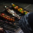 thumbnail image 3 of Flmtop Kabob Basket High Temperature Resistant Lock Design Stainless Steel Reusable Barbecue Basket for Cooking, 3 of 7