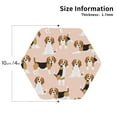 thumbnail image 3 of Bingfone Vintage Beagle Dog On Brown Leather Drinks Coasters With Set Of 6,Suitable For Home Kitchen,Coffee Cup Coasters Home Gift, 3 of 9
