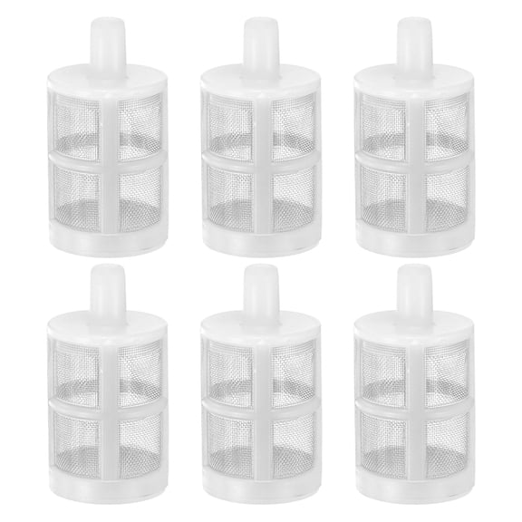 Filtros de Manguera para Hogar Uxcell de 6 Paquetes con Conexión Barbada de 1/2(8mm), Colador de Manguera de Jardín de Acero Inoxidable de Doble Capa de 60 Malla