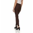 thumbnail image 3 of ZayWay Women's Stretch Ponte Pants with 5 Stylish Pockets - Perfect for Wear to Work - Dressy Leggings S-1000 Fudge 3X-Large, 3 of 6