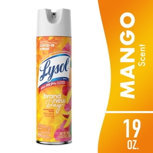 Lysol Disinfectant Spray, Mango & Hibiscus, 19 oz