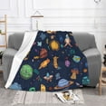 thumbnail image 2 of XMXT Flannel Throw Blanket for Couch, Fantastic Cartoon Universe Bed Sofa Decor Blankets for Home Bedroom, 60 x 50 inches, 2 of 9