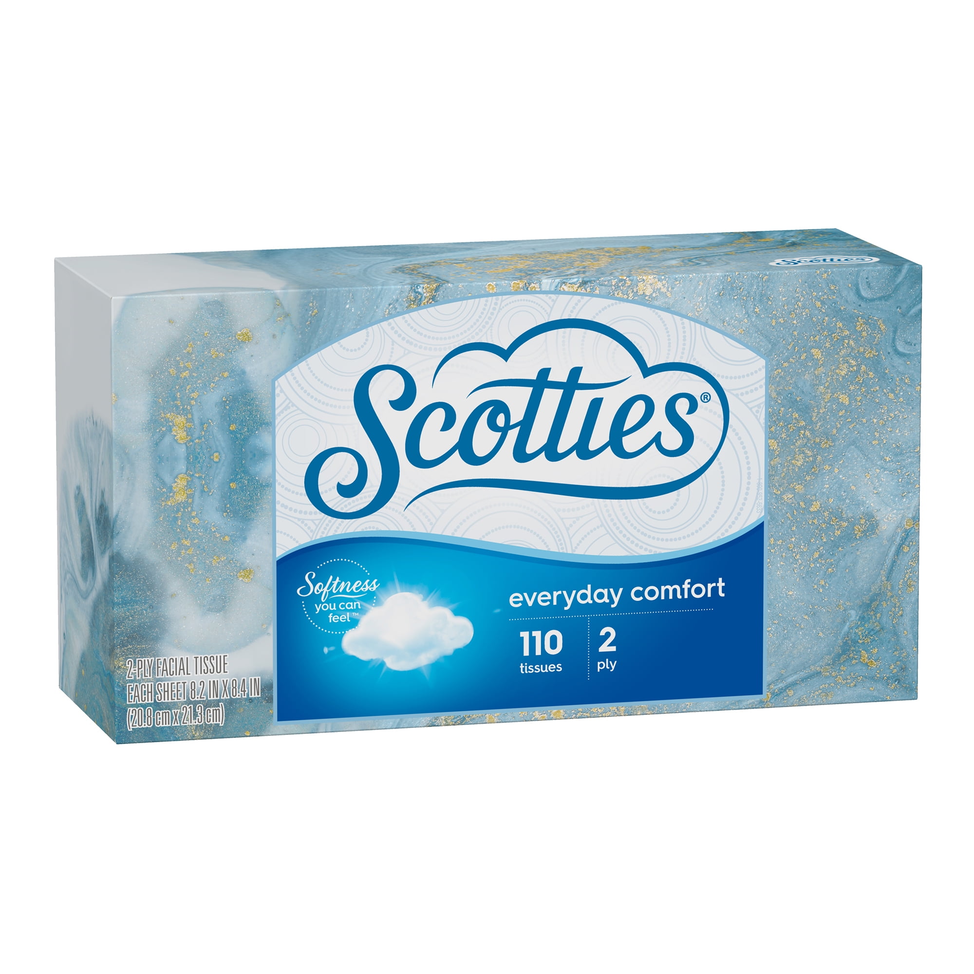 4 boxes Pack of 148 Scotties 2-Ply Facial tissues box 