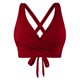 thumbnail image 1 of MKLEKYY Trajes De Baño Mujer 2 Piezas Women Lace Up Swimwear Tops Underwire Full Coverage Bikini Top Push Up Swim Crop Top Tie Back Bathing Suit Tops, 1 of 5