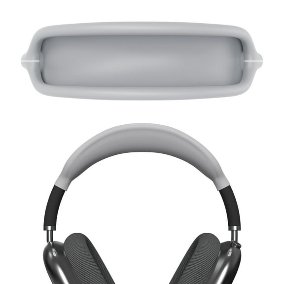 Geekria Silicone Headband Cover Compatible with AirPods Max Headphone, Headband Replacement Easy DIY Installation No Tool Needed (Grey)