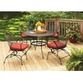 thumbnail image 6 of Better Homes & Gardens Clayton Court Outdoor Metal 5-Piece Dining Set, Red, 6 of 8