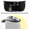 thumbnail image 4 of 3 Snap-Button Visor Lens Visor Flip Up Wind For Motorbike Helmet M5P8, 4 of 9