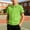 Green, variant on Unisex Solid Color Short Sleeve Polo Shirt with Contrast Trim, Comfortable Shirt for Boys & Girls, School & Daily Activities, 3-12 Years Orange 5-6 Years