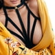 thumbnail image 1 of Gibobby Traje de Uniforme Sexy Strappy Girl Cage Bra Halter Hollow Women Bra Elástico Vendaje Íntimos(Negro, S), 1 of 4