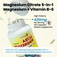 3 Pack 5in1 Magnesium Complex 420mg of Magnesium Glycinate, Malate