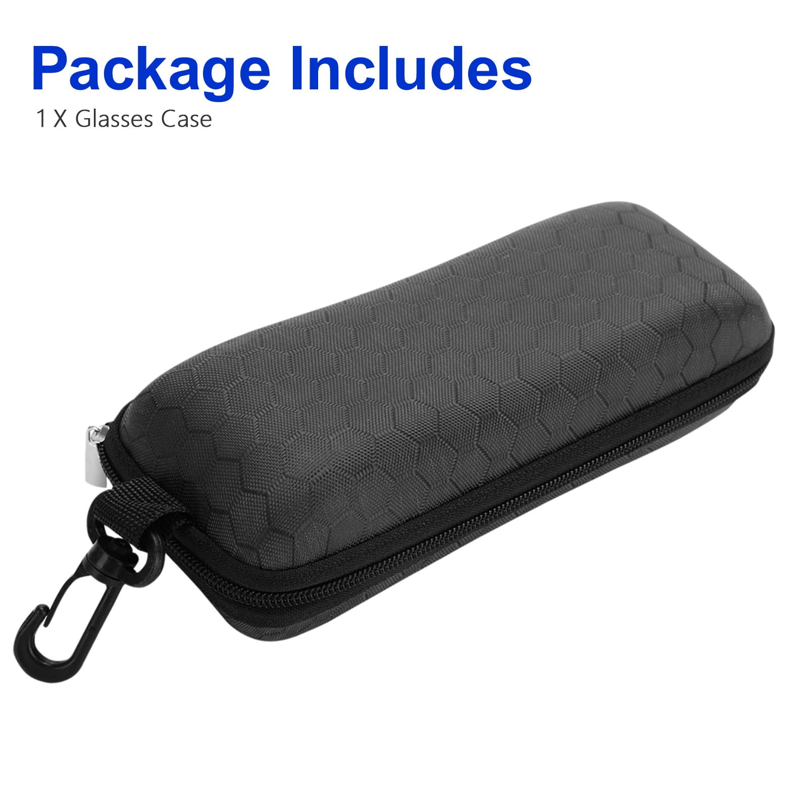Double Glasses Case Soft Pouch Shock Absorbing EVA | For Reading Glasses  and Sunglasses and Smartphone etc.