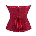 thumbnail image 3 of Grebrafan Bustier Corset Renaissance pour Femmes Red XS, 3 of 5