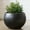 Black, variant on 19.3" D x 13" H Fiberstone Large Size Planter, Black, 15" Pot Opening, Sphere Flower Pots with Drainage Hole, Weather Resistance Indoor/Outdoor Round Planters for Tree or Plants