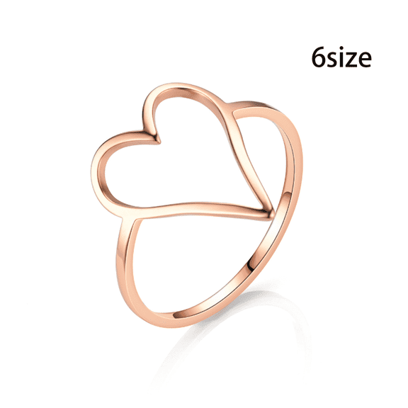 DESIGNICE Rings for Women Electroplating Gold Rings for Women Simple Womens Rings Rize 6