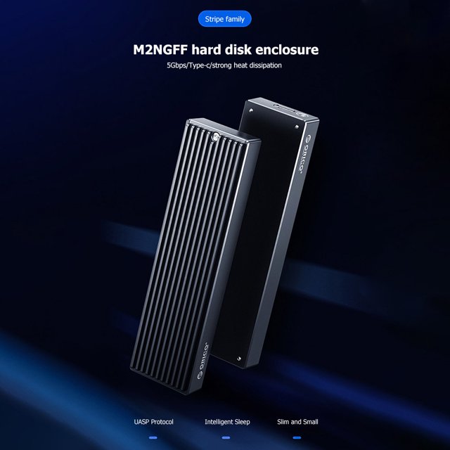 ORICO M2PF-C3 Aluminum Alloy USB3.1 Type-C M.2 NGEF SSD External Enclosure Case