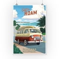 thumbnail image 2 of Carlsbad, California, Camper Van Coastal (12x18 Wall Art Poster, Room Decor), 2 of 3