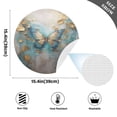 thumbnail image 2 of Ryvnso Butterfly with Golden Round Plate Mats Dining Table Placemat Set of 4 for Holiday Decoration, 2 of 7