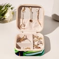 thumbnail image 6 of Frog Travel Portable Square Jewelry Box Earring Organizer Necklace Holder Bracelet Holder Display Case Decorative Box Jewelry, 6 of 6
