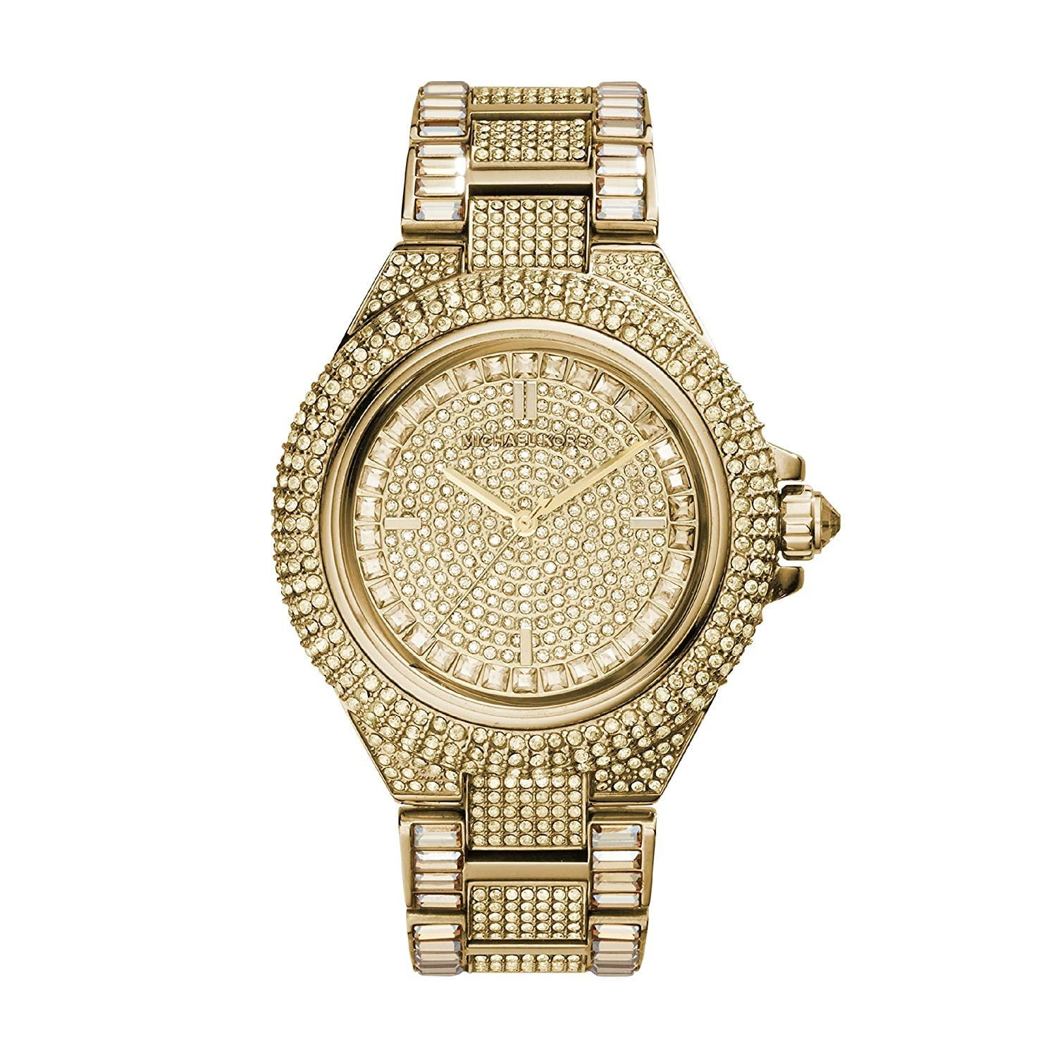 Nonsens Sightseeing disk Michael Kors Women's Camille Crystal Gold-Tone Stainless Steel Watch MK5720  - Walmart.com