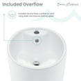 thumbnail image 5 of Monaco Circular Basin Pedestal sink, 5 of 12