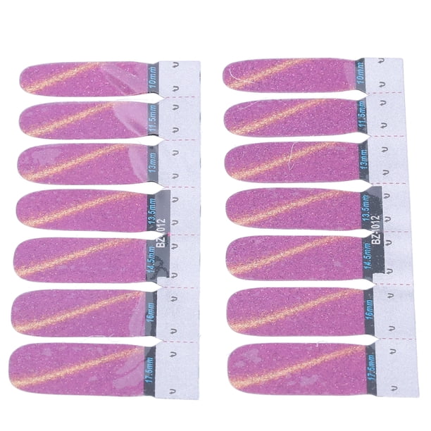Pegatinas de uñas de envoltura completa, 14 pegatinas para decoración de uñas, envolturas de uñas de cobertura completa, pegatinas de esmalte de uñas, características líderes en su clase