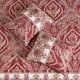 thumbnail image 3 of Villa Lugano de Levtex Home - Astrid - Funda acolchada estándar - Medallón con borde - Borgoña, rojo, gris topo - Reversible - Microfibra, 3 of 4