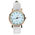 thumbnail image 2 of Women's Watches, waterproof Quartz Watch with Luminouse Easy Read Dial, Alloy Material, Leather Watch Band, Vintage Small Face Round Watches,Christmas Gift and Birthday Gift for Ladies, White, 2 of 11