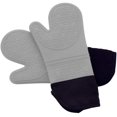 thumbnail image 1 of xisobo Mitaines de Four, Mitaine de Four en Silicone Extra Longue 14,8”, Gant de Four Résistant à la Chaleur Antidérapant Imperméable, 1 of 7