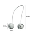 thumbnail image 3 of Portable Neck Fan, Wearable Personal Fan, 360°Cooling Leafless Adjustable Neck Fan Necklace Fan, Portable Necklace Fan For Coolin-g,Type-c Charging Leafless Outdoor Fan for Travel Office Room House, 3 of 6