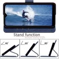thumbnail image 5 of for Samsung Galaxy A14 4G 5G Phone case[RFID Blocking Leather],[3 Credit Card Slot] Flip Folio Book Shockproof Protector,Holder Stand Cases,Women Men for Samsung A14 Wallet Cover,Blue, 5 of 11