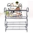 thumbnail image 2 of MONIPA Shoe Rack, 4-Tier Metal Shoe Organizer Storage Shelf Outdoor Hold 12-15 Pairs of Shoes for Closets, Hallway, and Entryway, 2 of 9