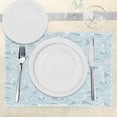 thumbnail image 3 of Ambesonne Aqua Place Mats Set of 4, Antique Victorian Style, Standard Size, Seafoam and White, 3 of 6