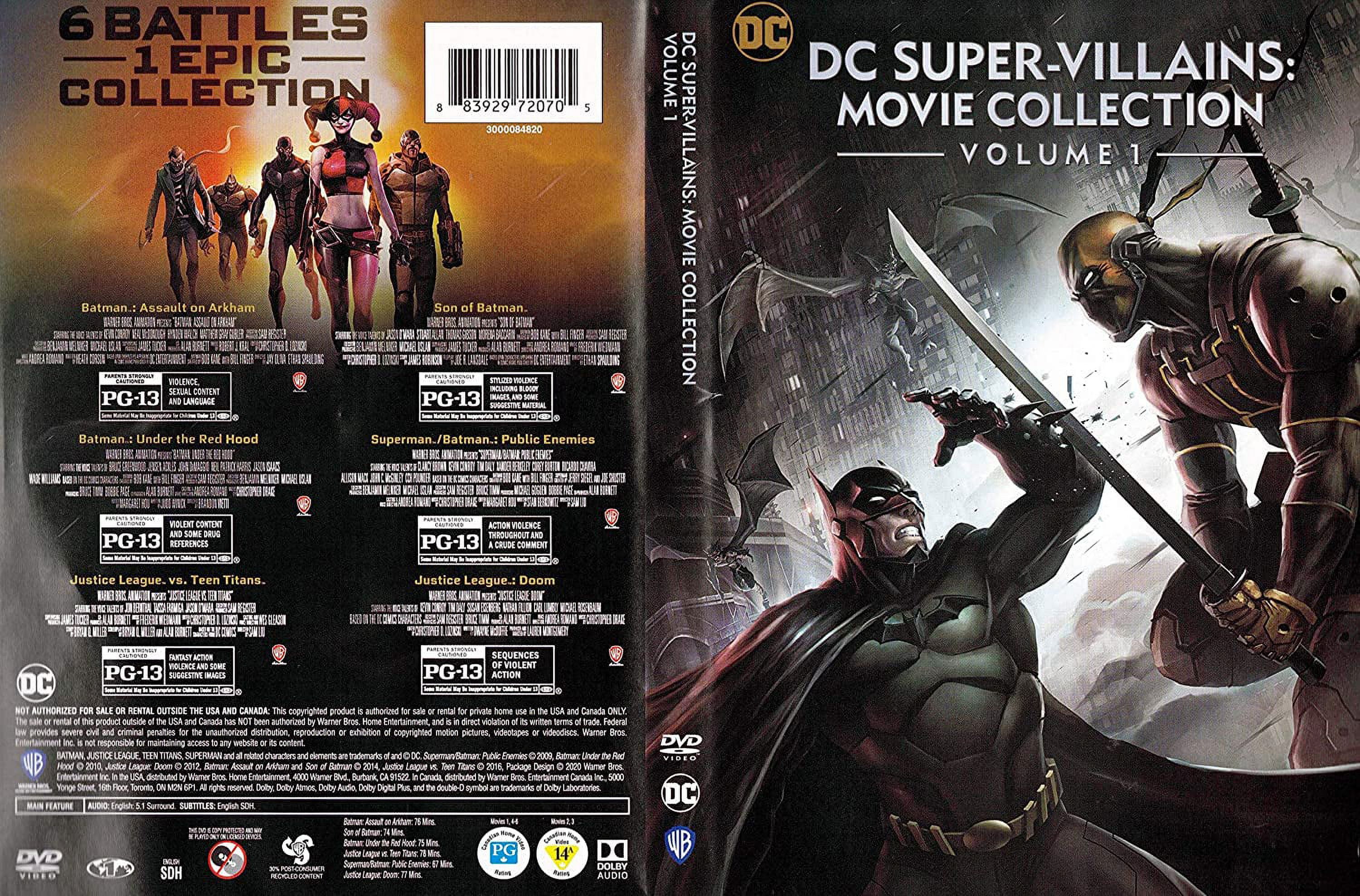 DC Super-Villains: Movie Collection Volume 1 (DVD) (Standard