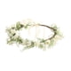thumbnail image 1 of 1 diadema de corona nupcial para novia, accesorio para el cabello para bodas en la playa (blanco, verde), 1 of 6