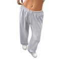 thumbnail image 5 of Womens Sweatpants Elastic Waist Baggy Soft Comfy Active Casual Snow Pants Womens Light Ashy Xl, 5 of 8