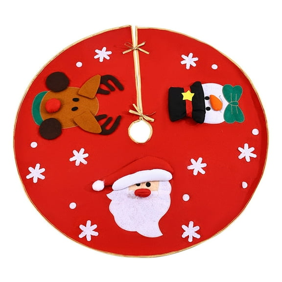 Luoshdecor Christmas Tree Skirt Ornaments,Winter Christmas Theme Tree Skirt Gift Xmas for Holiday Party Indoor House Decor 39 in