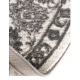 thumbnail image 6 of Unique Loom Boston Collection Area Rug - Floral (5' 3" x 8' Oval white Gray/Ivory), 6 of 6