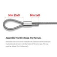 thumbnail image 4 of 200PCS 1/16 Inch Cable Ferrule Set Aluminum Alloy Crimping Loop Sleeve for Wire Rope2Xk8487, 4 of 8